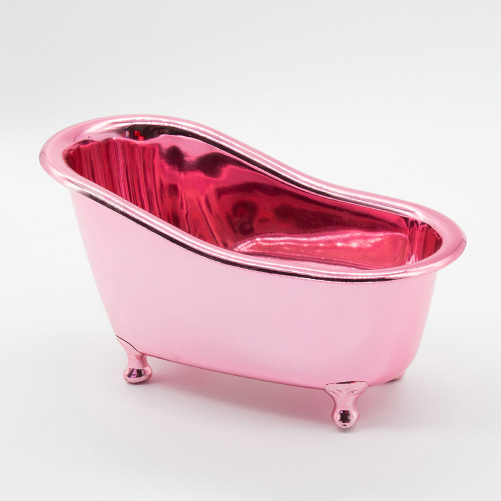 mini pink bathtub