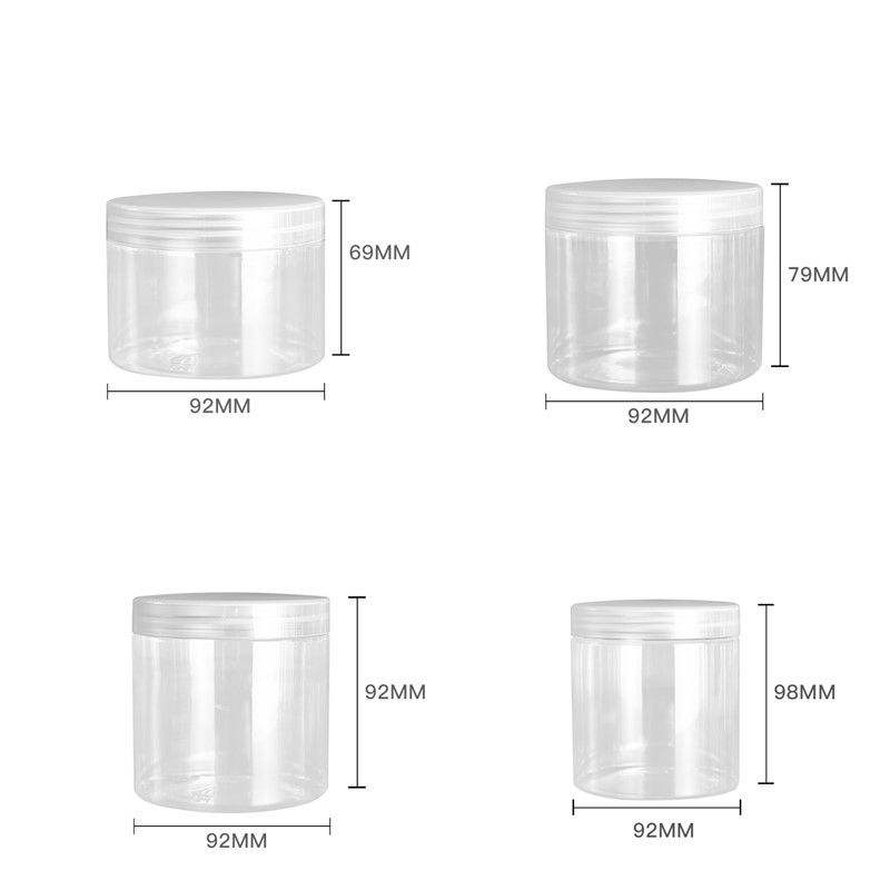 plastic jars with lids bulk