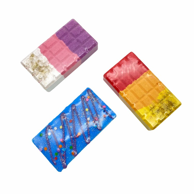 chocolate bath bombs and spa