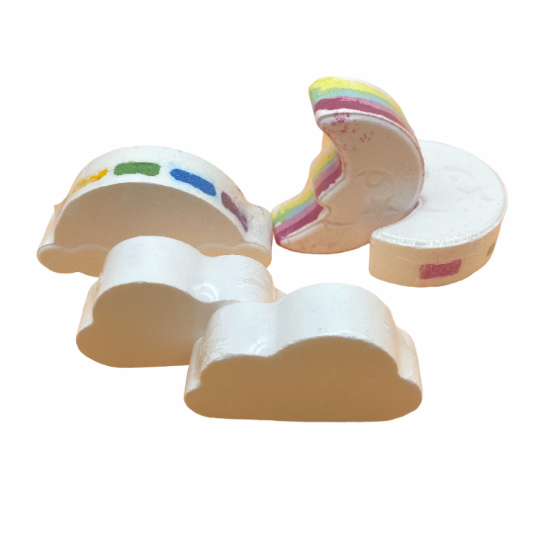 rainbow bath bomb