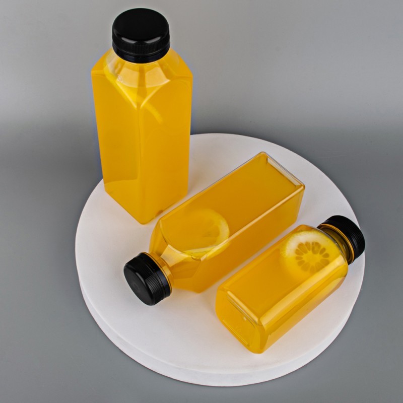 black pet bottle