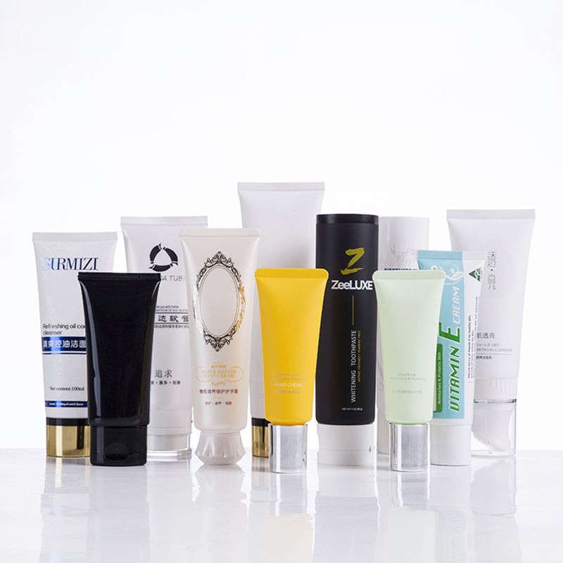 emply refillable plastic cosmetic soft tube