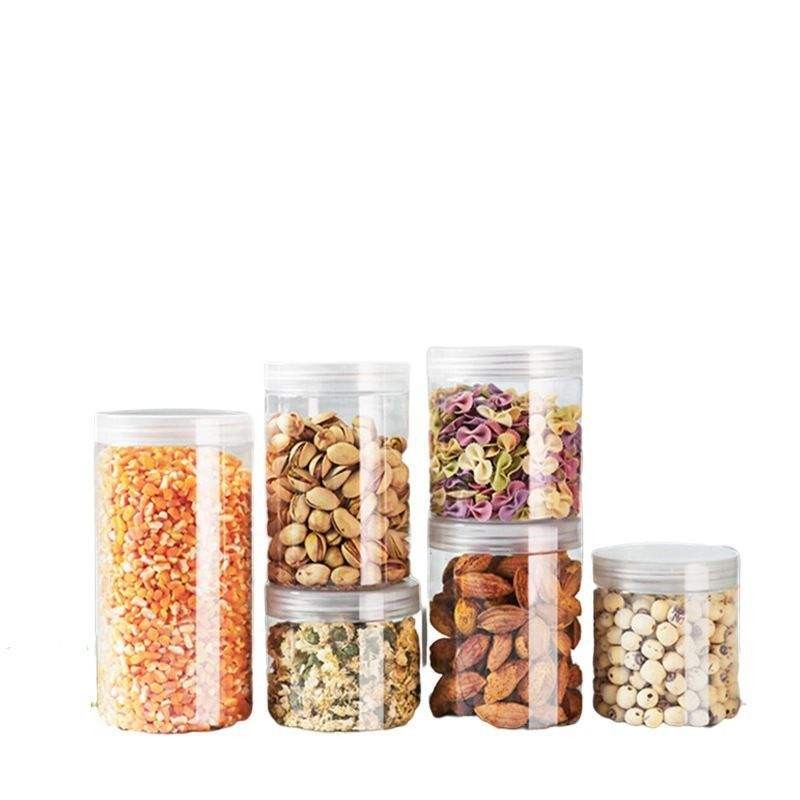clear pet plastic jar