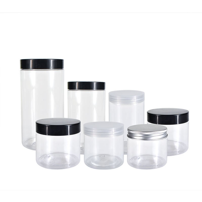 cream jar square plastic